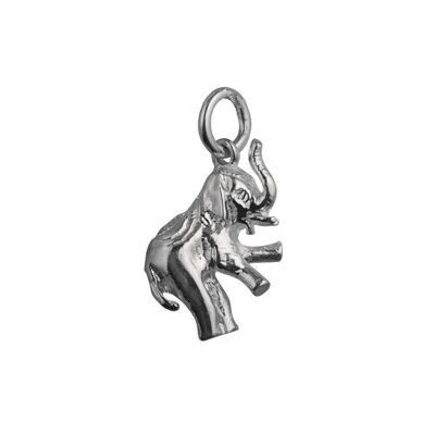 Silver 18x9mm Elephant charm