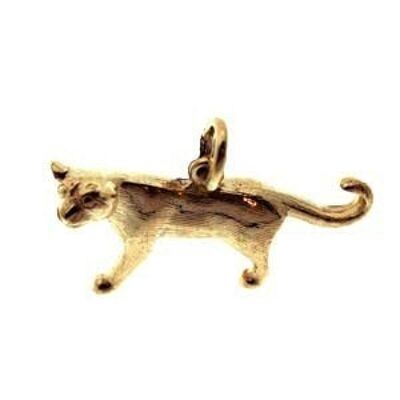 9ct 20x30mm Mountain Lion charm