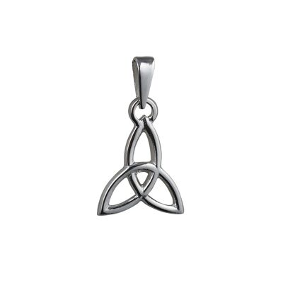 Silver 25x23mm Trinity Knot Pendant with bail loop