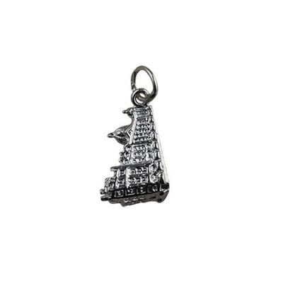 Silver 12x16mm Harrods building Pendant or Charm