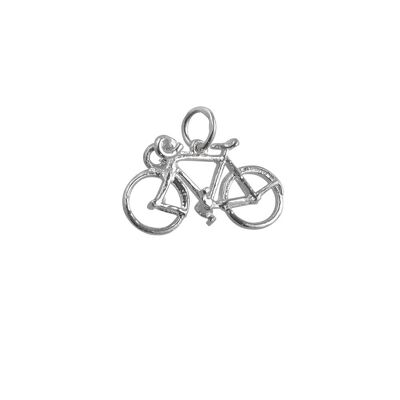 Silver 13x22mm Bicycle Charm