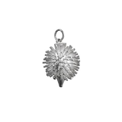 Silver 12x21mm Hedgehog Charm