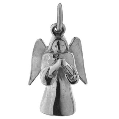 Silver 17x12mm Angel Pendant