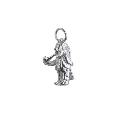 Silver 18x12mm Lepprecorn with pipe Charm