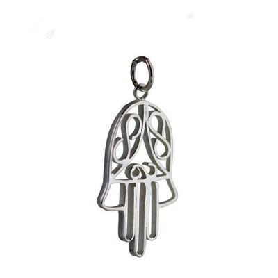 Silver 29x18mm Fatima Pendant