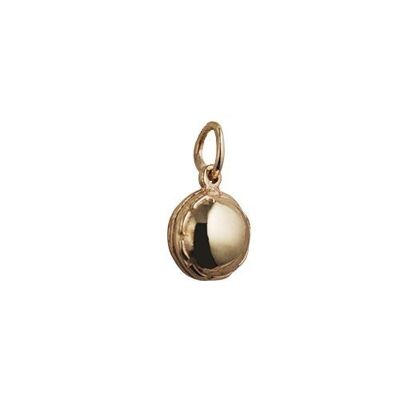 9ct 10mm solid cricket ball Charm or Pendant