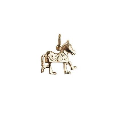 9ct 13x15mm Pantomime horse Charm