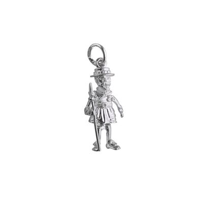 Silver 20x10m moveable Beefeater Pendant or Charm