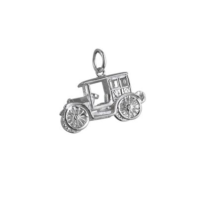 Silver 11x22mm moveable Vintage car Charm
