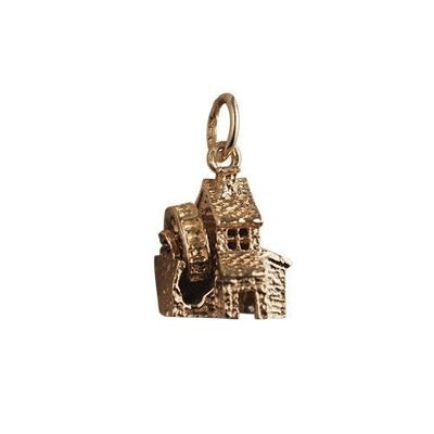 9ct 14x11mm moveable Water mill Charm