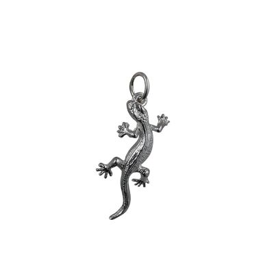 Silver 26x13mm Lizard Pendant or Charm