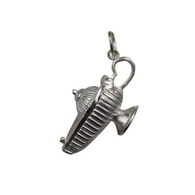 Silver 14x24mm moveable Aladins Lamp Pendant or Charm