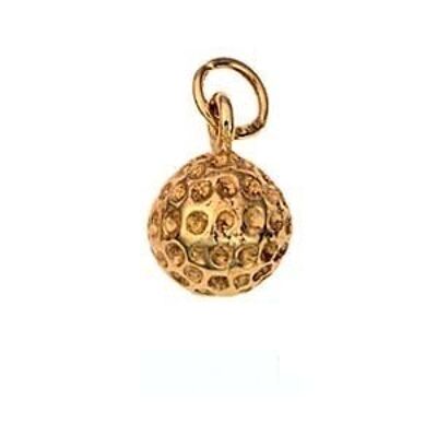 9ct 9mm Golf Ball Charm