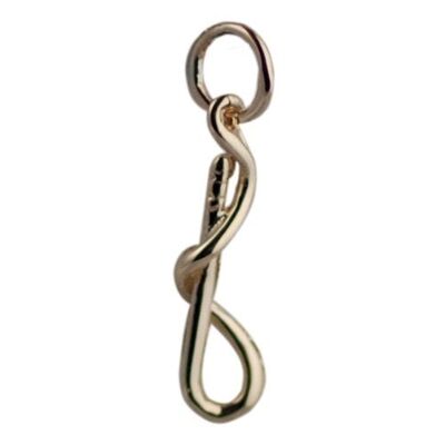 9ct 20x7mm Riding Crop Pendant or Charm