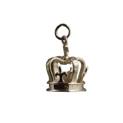 9ct 14x20mm Crown Pendant or Charm