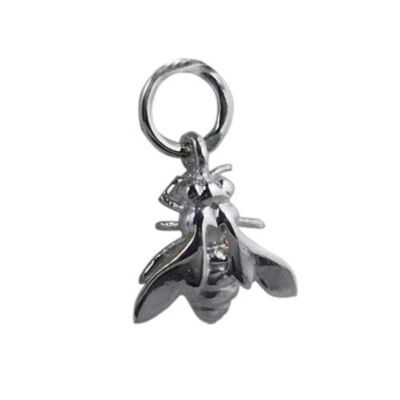 Silver 10x11mm Bee Charm