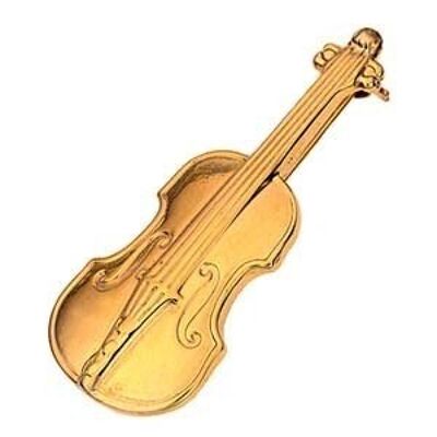 9ct 43x17mm Violin Brooch