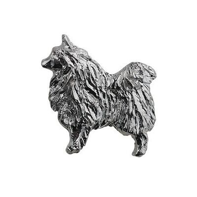 Silver 22x29mm Dog Brooch