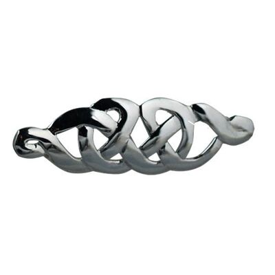 Silver 13x41mm Celtic knot design Brooch