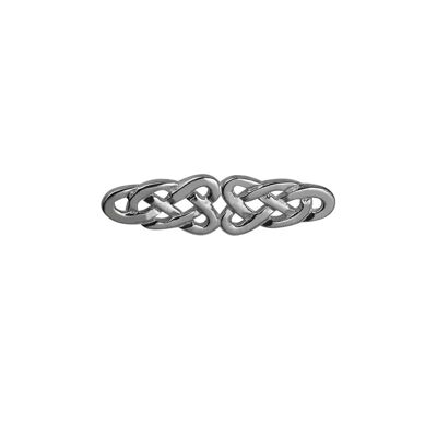 Silver 54x15mm Celtic Brooch