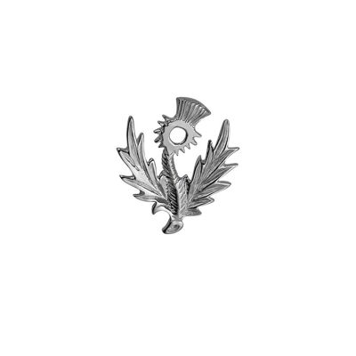 Silver 30x34mm Scottish Thistle Brooch