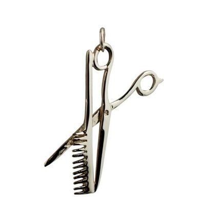 9ct 35x20mm scissors & comb Pendant