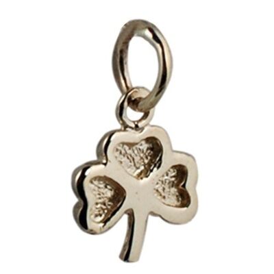 9ct 9x9mm plain Shamrock Charm