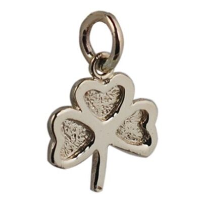 9ct 13x13mm plain Shamrock Charm