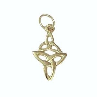 9ct 16x11mm double Celtic Trinity knot Pendant