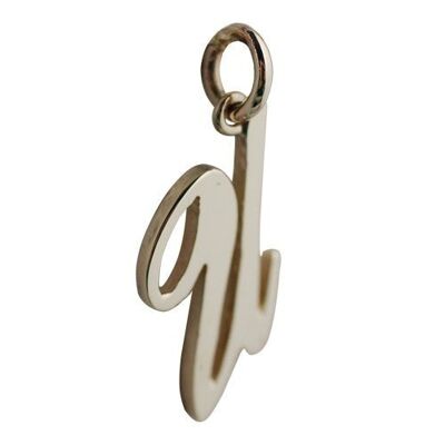 9ct 24x12mm plain Palace script Initial U Pendant