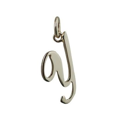 9ct 23x10mm plain Palace script Initial Y Pendant