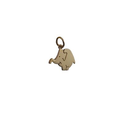 9ct 16x13mm Elephant Pendant or Charm