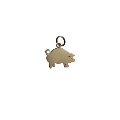 9ct 18x12mm Pig Pendant or Charm