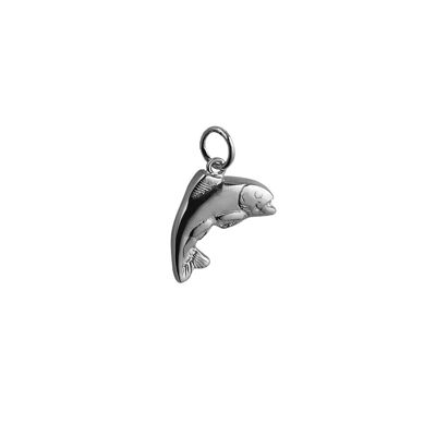 Silver 19x14mm Fish Pendant or Charm