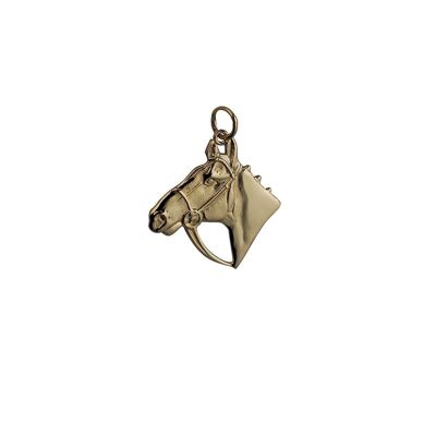 9ct 23x20mm Horse Head Pendant or Charm