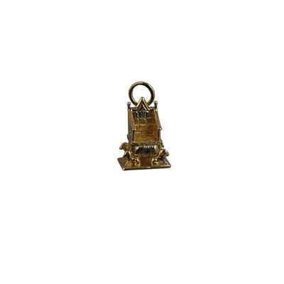 9ct 11x14mm Coronation Chair Pendant or Charm