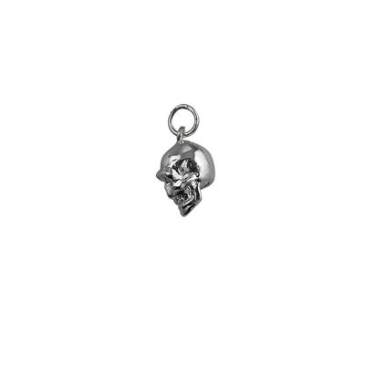 Silver 10x11mm Skull Pendant or Charm