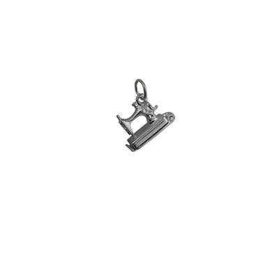 Silver 11x11mm moveable Sewing Machine Pendant or Charm