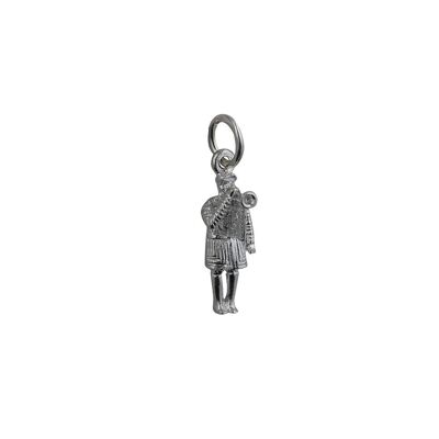 Silver 16x7mm Herald with Trumpet Pendant or Charm