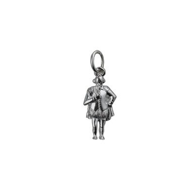 Silver 17x9mm William Shakespeare Pendant or Charm