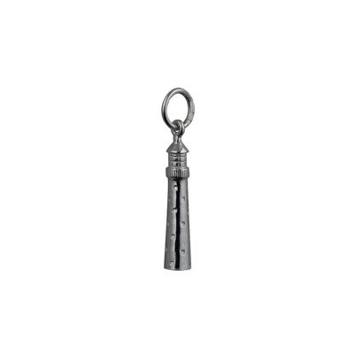 Silver 14x5mm Lighthouse Pendant or Charm