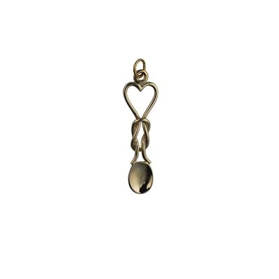 9ct 11x35mm Lovespoon Pendant or Charm