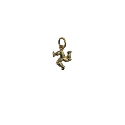 9ct 12mm Isle of Man Legs Pendant or Charm