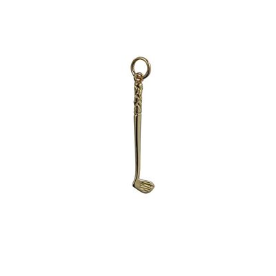 9ct 29x7mm Golf Club Pendant or Charm