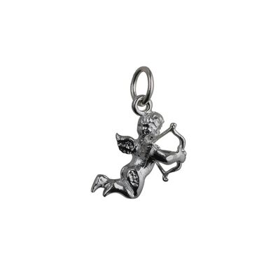 Silver 15x13mm solid Cupid Pendant or Charm