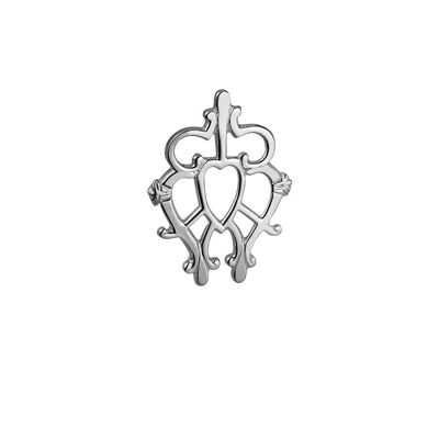 Silver 32x43mm Luckenbooth Pendant