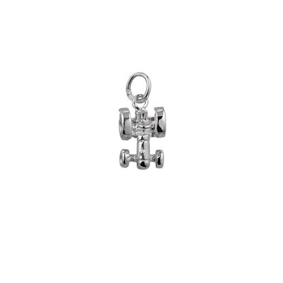 Silver 12x9mm Tractor Pendant or Charm