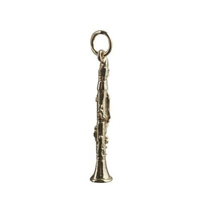 9ct 30x5mm Clarinet Charm