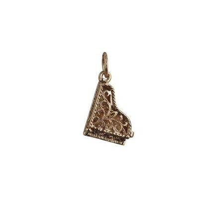 9ct 15x9mm moveable piano Pendant or Charm