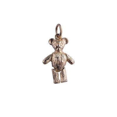 9ct Gold 19x13mm moveable Teddy Bear Pendant or Charm
